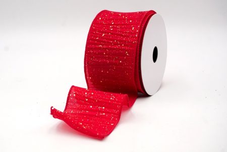 Red_Glitter Crinkle Wired Ribbon_KF9040GC-7G-7