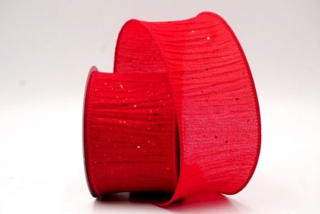 Red_Glitter Crinkle Wired Ribbon_KF9040GC-7R-7