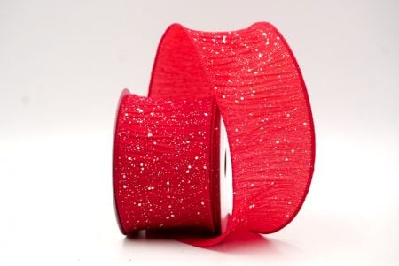 Red_Glitter Crinkle Wired Ribbon_KF9040GC-7S-7