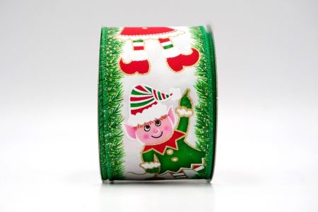 White_Christmas Elf Wired Ribbon_KF9042GC-1-49