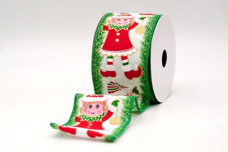 White_Christmas Elf Wired Ribbon_KF9042GC-1-49