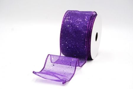 Violett Sternen Glitzer Funkel Drahtband_KF9060GP-34