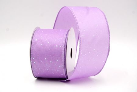 Purple_Glittery Solid Color Wired Ribbon_KF9061GC-11-11