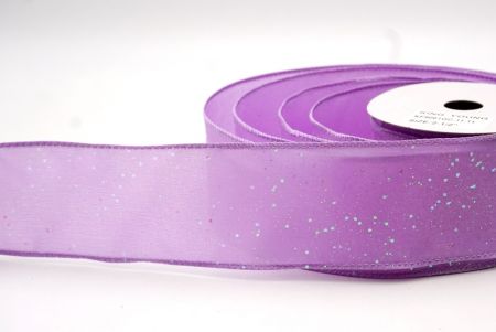 Purple_Glittery Solid Color Wired Ribbon_KF9061GC-11-11