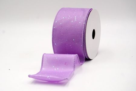 Purple_Glittery Solid Color Wired Ribbon_KF9061GC-11-11