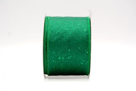 Green_Glittery Solid Color Wired Ribbon_KF9061GC-16-49