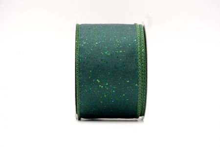 Green_Glittery Solid Color Wired Ribbon_KF9061GC-3-127