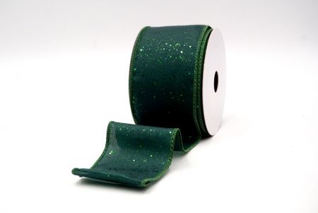 Green_Glittery Solid Color Wired Ribbon_KF9061GC-3-127