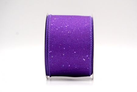 Violet_Glittery Solid Color Wired Ribbon_KF9061GC-34-34