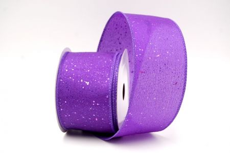 Violet_Glittery Solid Color Wired Ribbon_KF9061GC-34-34