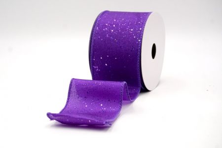 Violet_Glittery Solid Color Wired Ribbon_KF9061GC-34-34