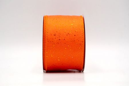 Orange_Glittery Solid Color Wired Ribbon_KF9061GC-42-42