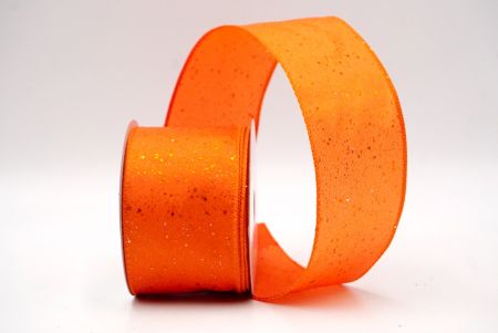 Orange_Glittery Solid Color Wired Ribbon_KF9061GC-42-42