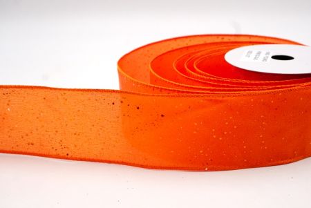 Orange_Glittery Solid Color Wired Ribbon_KF9061GC-42-42