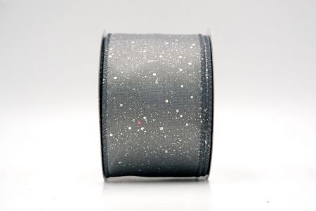 Gray_Glittery Solid Color Wired Ribbon_KF9061GC-50-123