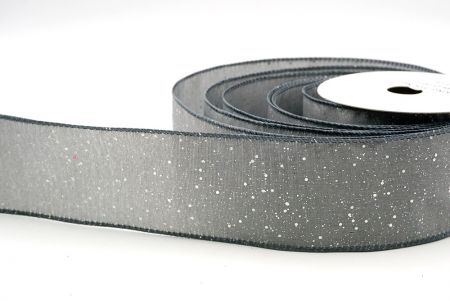 Gray_Glittery Solid Color Wired Ribbon_KF9061GC-50-123