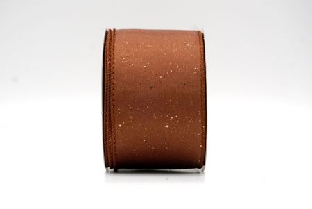 Lt.Brown_Glittery Solid Color Wired Ribbon_KF9061GC-59-139