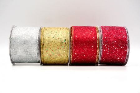 Metallic Glittery Wired Ribbon - Metallic Glittery Wired Ribbon