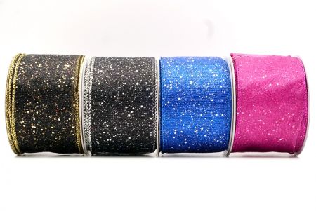 Metallic Glittery Wired Ribbon_KF9064.KF9065