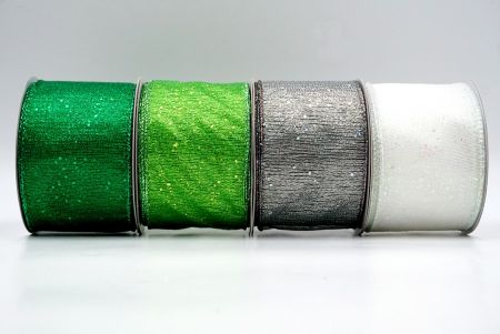 Metallic Glittery Wired Ribbon_KF9064.KF9065