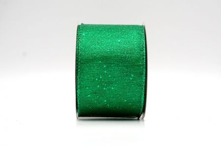 Green_Metallic Glittery Wired Ribbon_KF9064GH-3