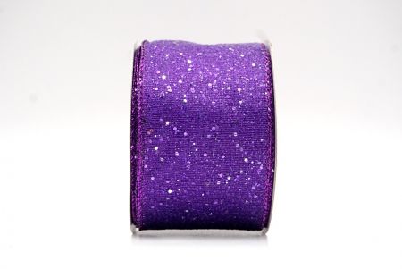 Violet_Metallic Glittery Wired Ribbon_KF9064GP-34