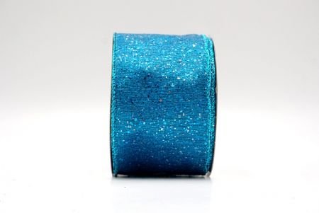 Blue_Metallic Glittery Wired Ribbon_KF9064GT-55