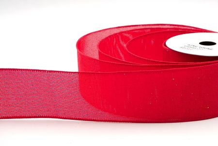 Red_Metallic Glittery Wired Ribbon_KF9065GC-7-7