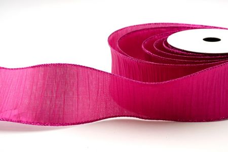 Magenta_Crinkle Wired Ribbon_KF9067GF-40