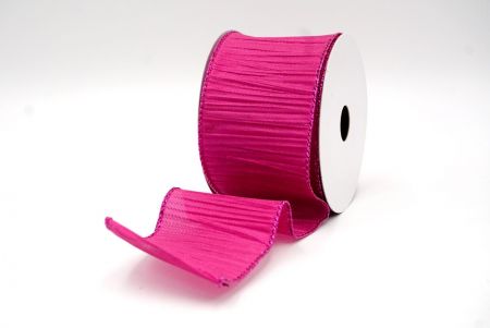 Magenta_Crinkle Wired Ribbon_KF9067GF-40