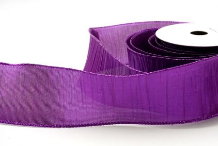 Purple_Crinkle Wired Ribbon_KF9067GP-34