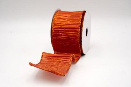 Orange_Crinkle Wired Ribbon_KF9067GZ-54