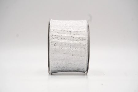 White Metallic Textured Wired Ribbon_KF9068GC-1-1