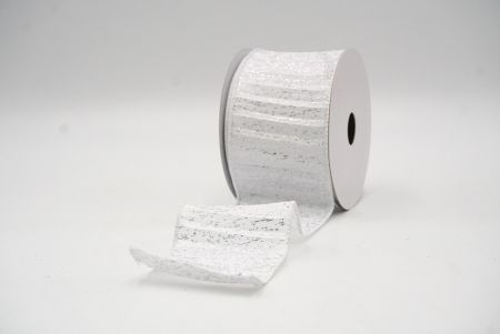 White Metallic Textured Wired Ribbon_KF9068GC-1-1