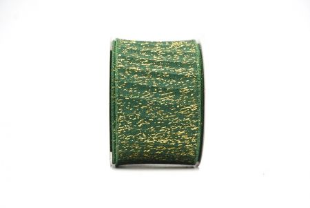 Green Metallic Textured Wired Ribbon_KF9068GC-3-127