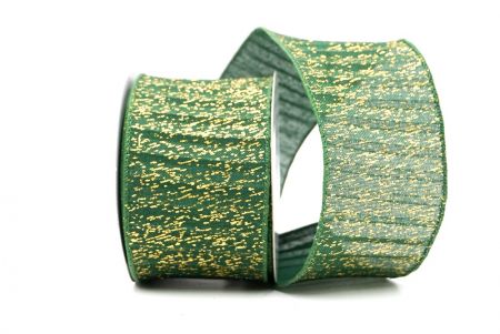 Green Metallic Textured Wired Ribbon_KF9068GC-3-127