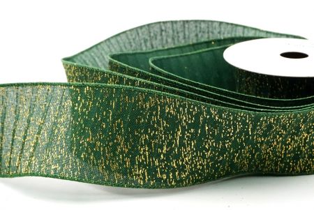 Green Metallic Textured Wired Ribbon_KF9068GC-3-127