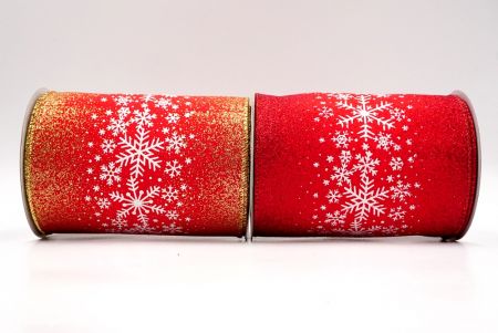 Christmas Sparkle Snowflake Wired Ribbon_KF9099.KF9100.KF9101.KF9102.KF9103.KF9104