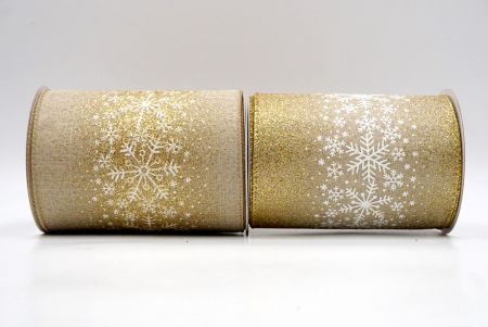 Christmas Sparkle Snowflake Wired Ribbon_KF9099.KF9100.KF9101.KF9102.KF9103.KF9104