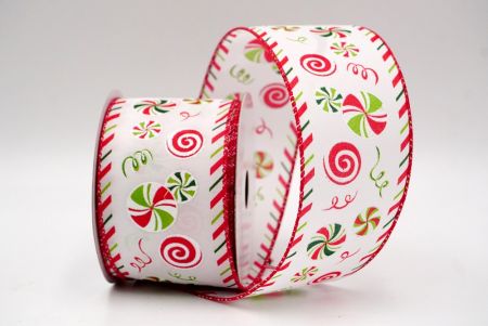 White/Red_Peppermint Candy Swirl Wired Ribbon_KF9109GC-1-7