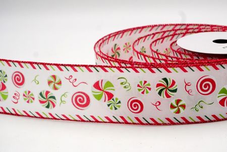 White/Red_Peppermint Candy Swirl Wired Ribbon_KF9109GC-1-7