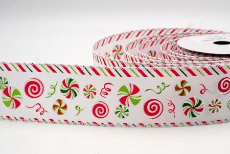 White_Peppermint Candy Swirl Wired Ribbon_KF9110GC-1-1