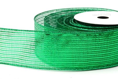 Groene Glanzende Metalen Draadlinten_KF9121GH-3