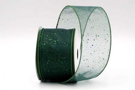 Groen_Doorzichtig Glitter Draadlint_KF9122GC-3-127