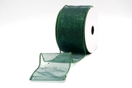 Groen_Doorzichtig Glitter Draadlint_KF9122GC-3-127