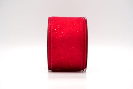 Rood_Doorzichtig Glitter Draadlint_KF9122GC-7-7