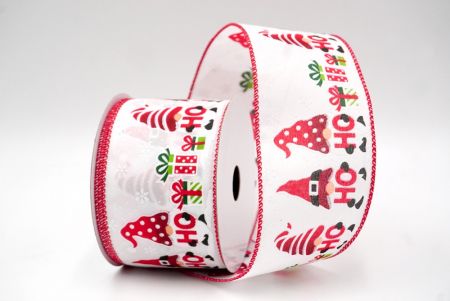 Wit/Rood_Ho Ho Ho Kerst Gnooms Draadlint_KF9131GC-1-7