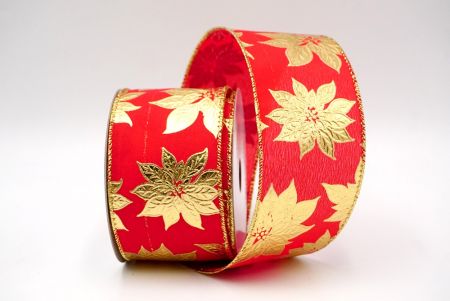 Rood_Foil Kerstster Kerst Gewikkelde Lint_KF9154G-7G