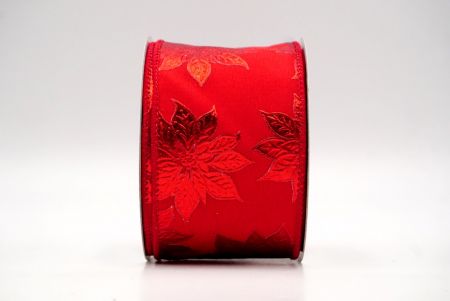 Rood_Foil Kerstster Kerst Gewikkelde Lint_KF9154GC-7-7