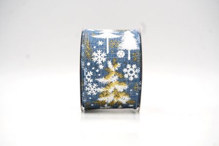 Denimblauwe Feestelijke Kerstboom Draadlint_KF9190GC-12-226